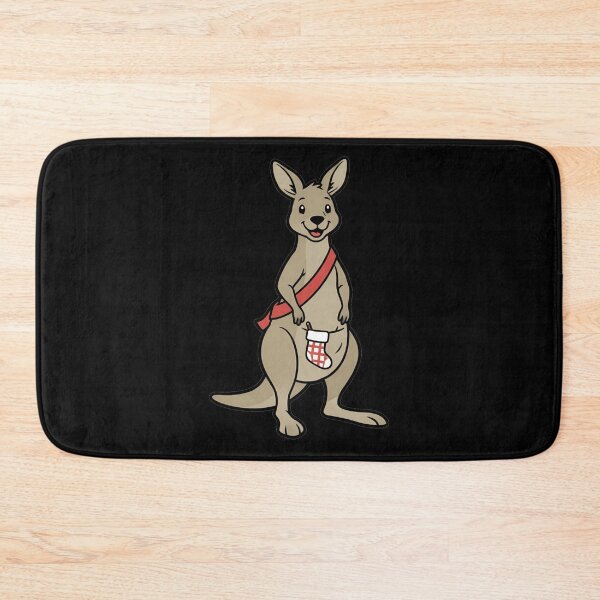 Item preview, Cute Christmas Kangaroo with Holiday Stocking designed and sold by k3rstman1.