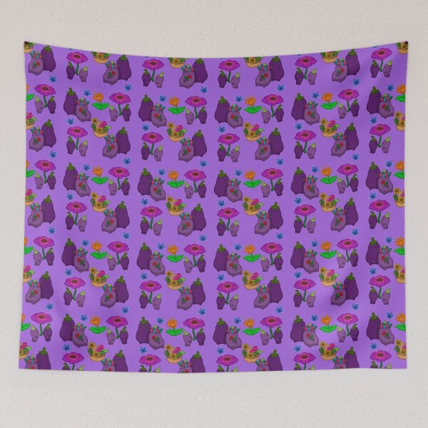 Item preview, Eggplant love flowers designed and sold by The-Bumble-Bri.