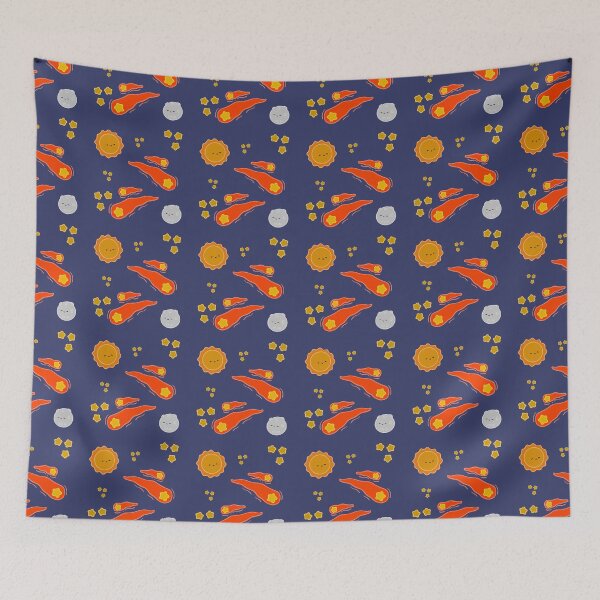 Item preview, Sun and moon with comets and stars designed and sold by The-Bumble-Bri.