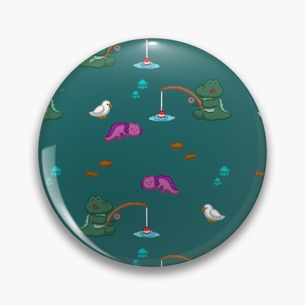 Item preview, Alligator fishing sleeping axolotl   designed and sold by The-Bumble-Bri.