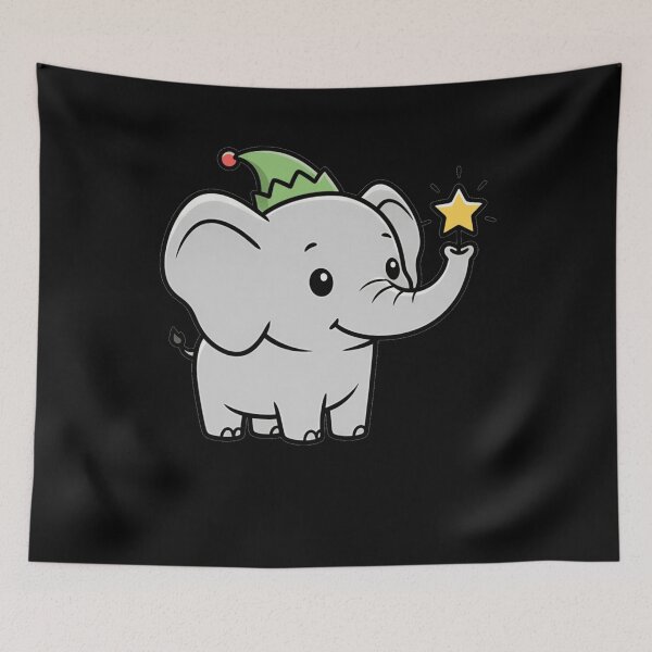 Item preview, Cute Kawaii Elephant Elf With Magic Star designed and sold by k3rstman1.