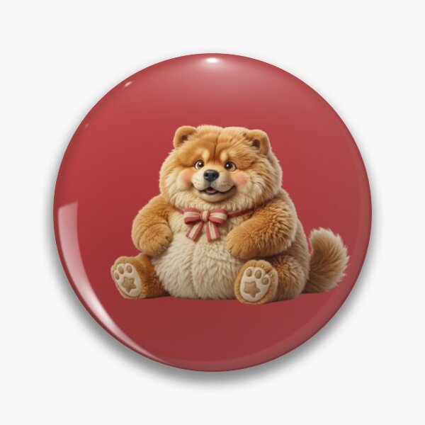 Item preview, Cute Chow Chow Dog Fluffy Puppy Smiling Kawaii Pet Illustration designed and sold by harmzk90.