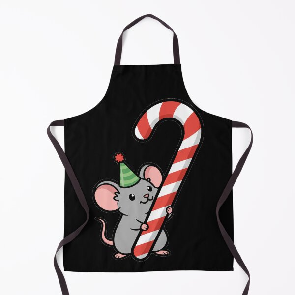 Item preview, Kawaii Christmas Mouse Holding Giant Candy Cane designed and sold by k3rstman1.