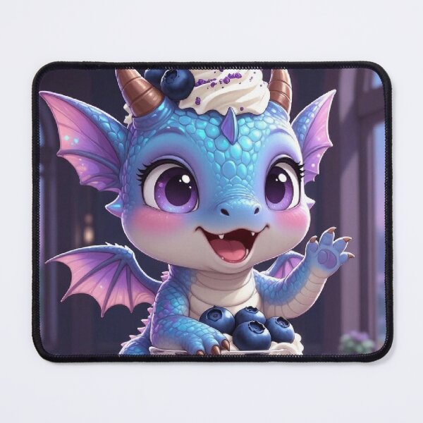 Item preview, Cute blueberry milkshake dragon designed and sold by Joammiyon.