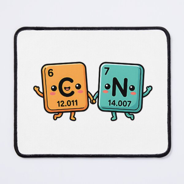 Item preview, funny six seven carbon nitrogen meme art designed and sold by ArtDesignTp.