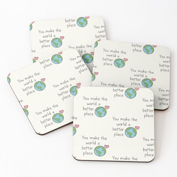Item preview, You make the world a better place globe and heart designed and sold by Inspiredbydavina.
