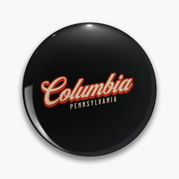 Item preview, Vintage Script Columbia Pennsylvania Retro Typography designed and sold by American Travels.