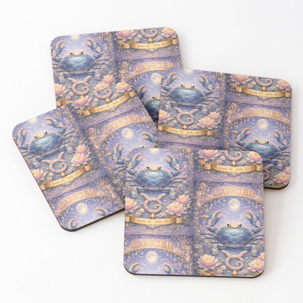 Item preview, Cancer Zodiac Art – Celestial Crab Astrology Aesthetic – Soft Ocean Moon Zodiac June July Birthday Gift Cancer Season designed and sold by Bonitivity Zodiacs.