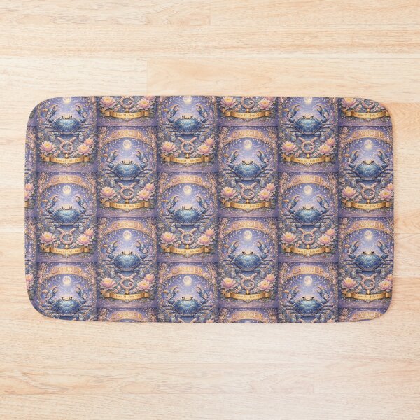 Aperçu de l'œuvre Art du zodiaque Cancer – Esthétique astrologique du Crabe céleste – Douce lune océanique – Cadeau d'anniversaire juin/juillet – Saison du Cancer créée et vendue par Bonitivity Zodiacs.