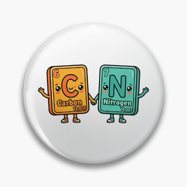 Item preview, carbon nitrogen 67 funny periodic table art designed and sold by ArtDesignTp.
