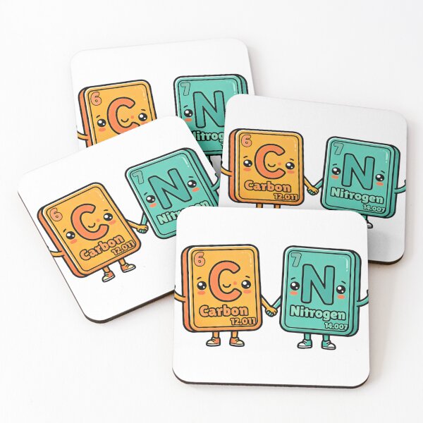 Item preview, carbon nitrogen 67 funny periodic table art designed and sold by ArtDesignTp.