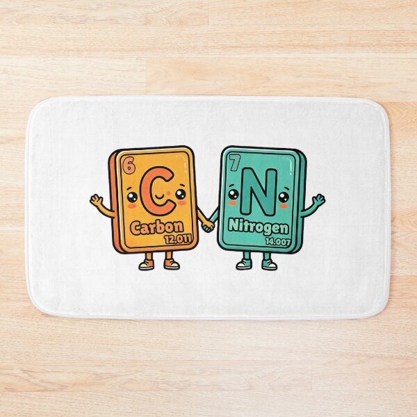 Item preview, carbon nitrogen 67 funny periodic table art designed and sold by ArtDesignTp.
