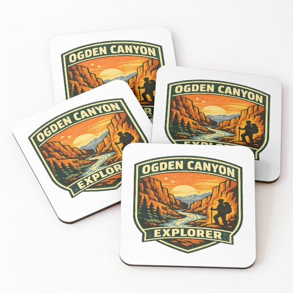 Item preview, Ogden Canyon Sunset Explorer Badge designed and sold by Dresut.