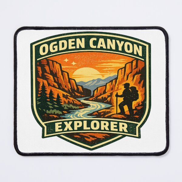 Item preview, Ogden Canyon Sunset Explorer Badge designed and sold by Dresut.