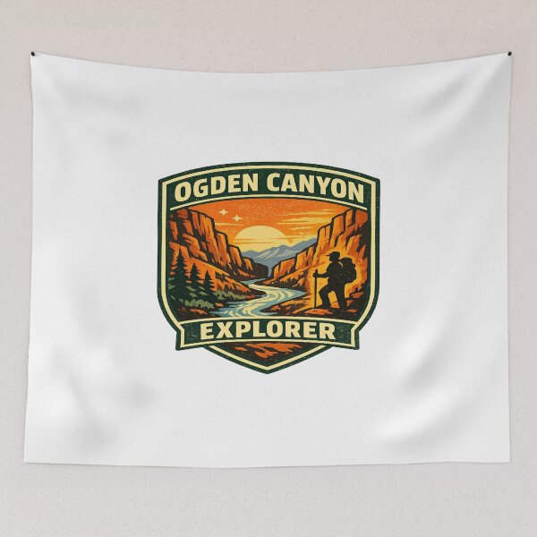 Item preview, Ogden Canyon Sunset Explorer Badge designed and sold by Dresut.