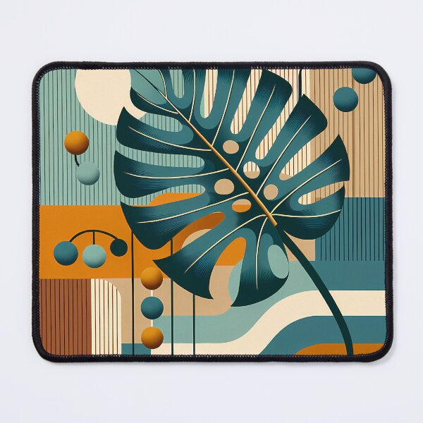 Item preview, Geometric Monstera Leaf Abstract designed and sold by InkSmithery.