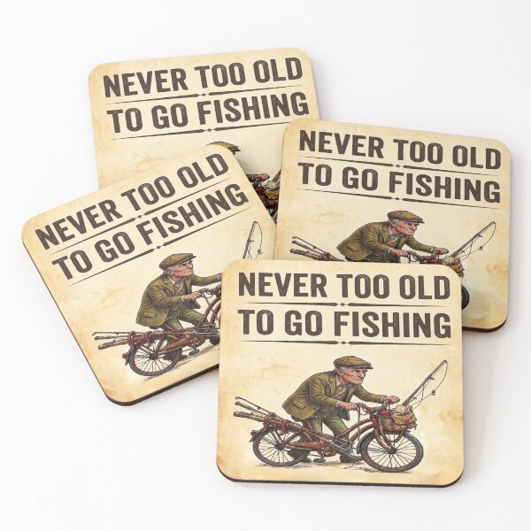 Item preview, Never too old to go fishing designed and sold by Stefanrajzer.