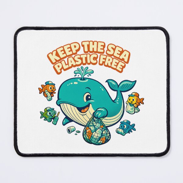 Item preview, Keep the Sea Plastic Free designed and sold by LuveraxArt.