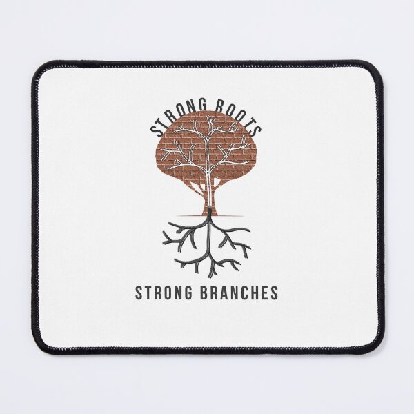 Item preview, Strong Roots Strong Branches – Motivational Tree Badge | Growth Mindset Design designed and sold by ChiaraPagani.
