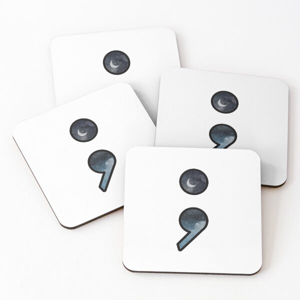 Item preview, Semicolon Project - moon and clouds designed and sold by bruise+blush.