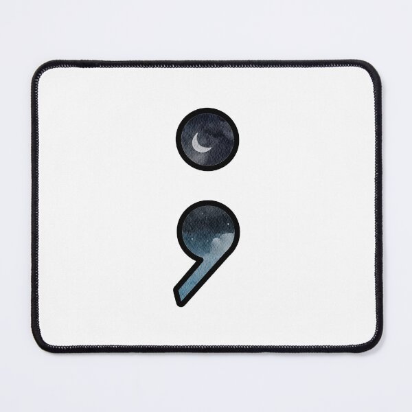 Item preview, Semicolon Project - moon and clouds designed and sold by bruise+blush.