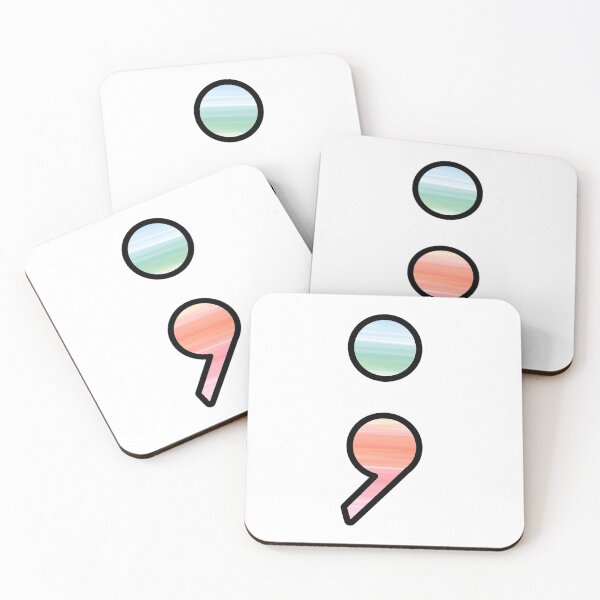 Item preview, Semicolon Project - multi watercolor2 designed and sold by bruise+blush.