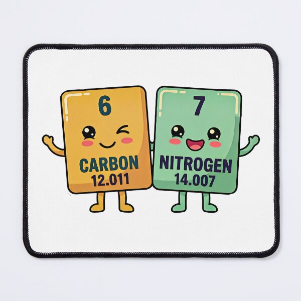Item preview, carbon nitrogen joke funny science art designed and sold by ArtDesignTp.