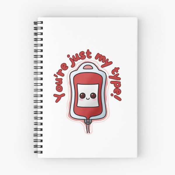 Item preview, You're Just My Type - Funny Cute Blood Bag Phlebotomy Pun designed and sold by MelocotonDreams.