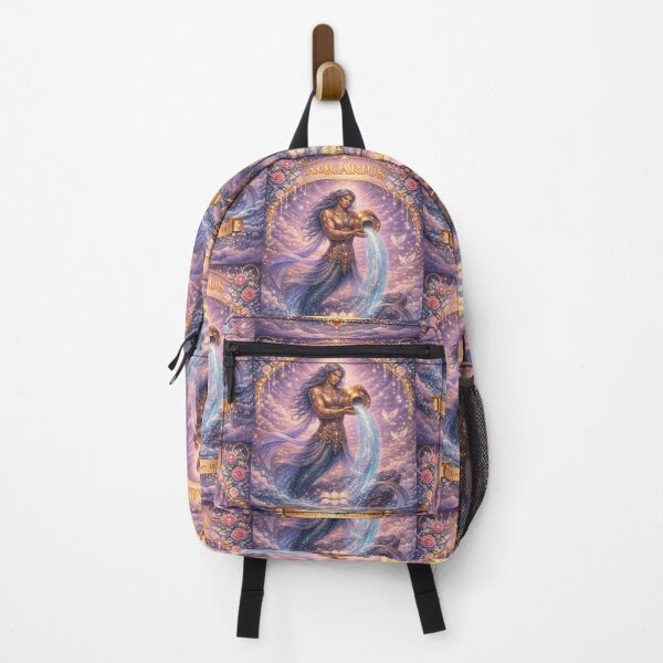 Item preview, Aquarius Zodiac Art – Celestial Water Bearer Fantasy Astrology Aesthetic – January February Birthday Gift Aquarius Season designed and sold by Bonitivity Zodiacs.