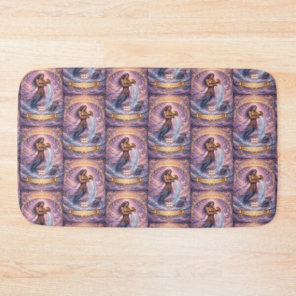 Item preview, Aquarius Zodiac Art – Celestial Water Bearer Fantasy Astrology Aesthetic – January February Birthday Gift Aquarius Season designed and sold by Bonitivity Zodiacs.