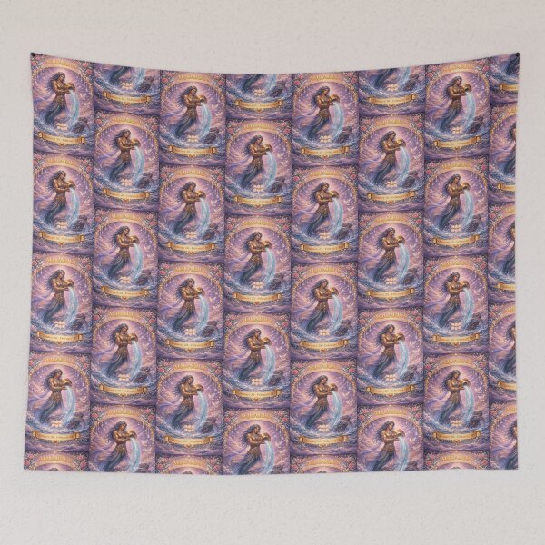 Item preview, Aquarius Zodiac Art – Celestial Water Bearer Fantasy Astrology Aesthetic – January February Birthday Gift Aquarius Season designed and sold by Bonitivity Zodiacs.