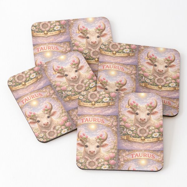Item preview, Taurus Baby Zodiac Floral Celestial Aesthetic Art designed and sold by Bonitivity Zodiacs.