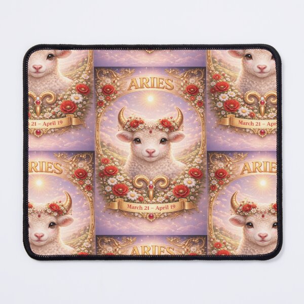 Item preview, Aries Baby Zodiac Floral Celestial Art designed and sold by Bonitivity Zodiacs.