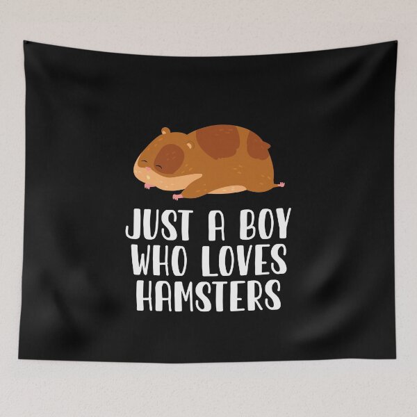 Item preview, Just A Boy Who Loves Hamsters  designed and sold by CosmoKitsch.