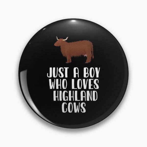 Item preview, Just A Boy Who Loves Highland Cows designed and sold by CosmoKitsch.