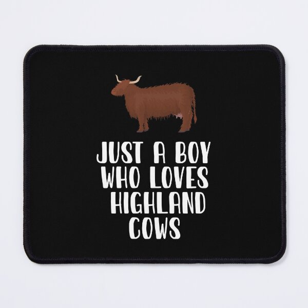 Item preview, Just A Boy Who Loves Highland Cows designed and sold by CosmoKitsch.