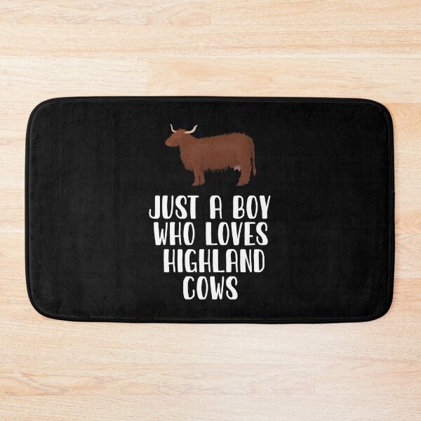 Item preview, Just A Boy Who Loves Highland Cows designed and sold by CosmoKitsch.