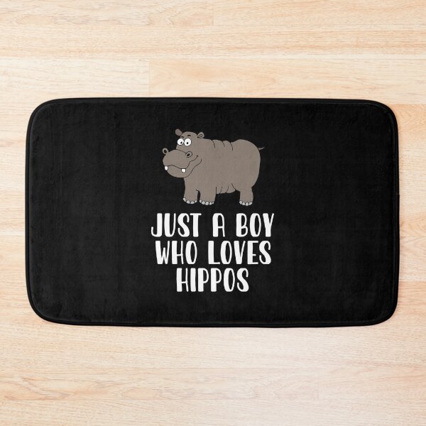 Item preview, Just A Boy Who Loves Hippos  designed and sold by CosmoKitsch.