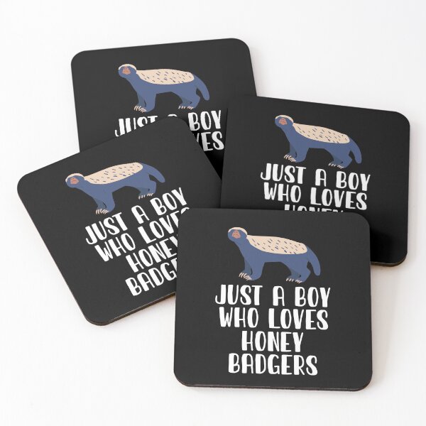 Item preview, Just A Boy Who Loves Honey Badgers designed and sold by CosmoKitsch.