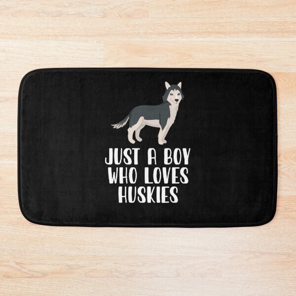 Item preview, Just A Boy Who Loves Huskies designed and sold by CosmoKitsch.