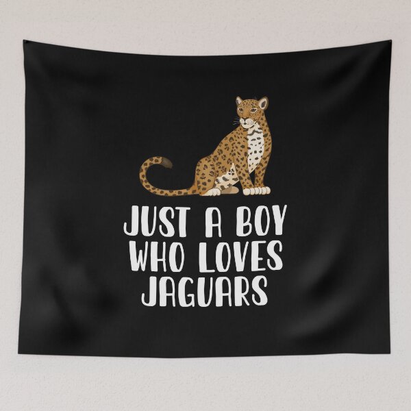 Aperçu de l'œuvre Juste un garçon qui aime les jaguars créée et vendue par CosmoKitsch.