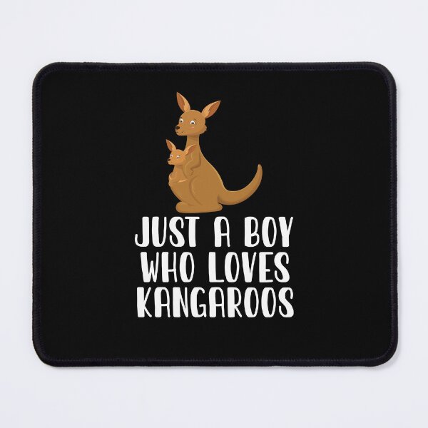 Item preview, Just A Boy Who Loves Kangaroos designed and sold by CosmoKitsch.