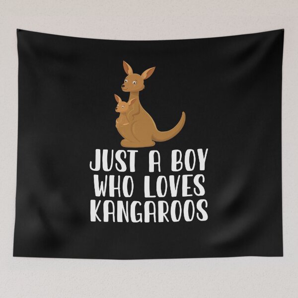 Item preview, Just A Boy Who Loves Kangaroos  designed and sold by CosmoKitsch.