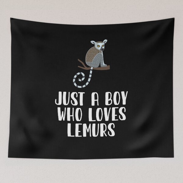 Item preview, Just A Boy Who Loves Lemurs  designed and sold by CosmoKitsch.