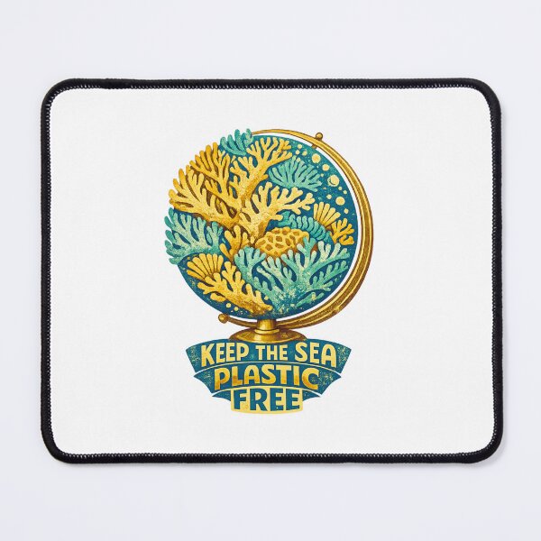 Item preview, Keep the Sea Plastic Free designed and sold by LuveraxArt.