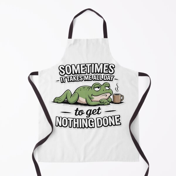 Item preview, Funny Lazy Frog Shirt Sometimes It Takes Me All Day To Get Nothing Done Cute Procrastination Humor Tee designed and sold by GarnerSupplyCo.