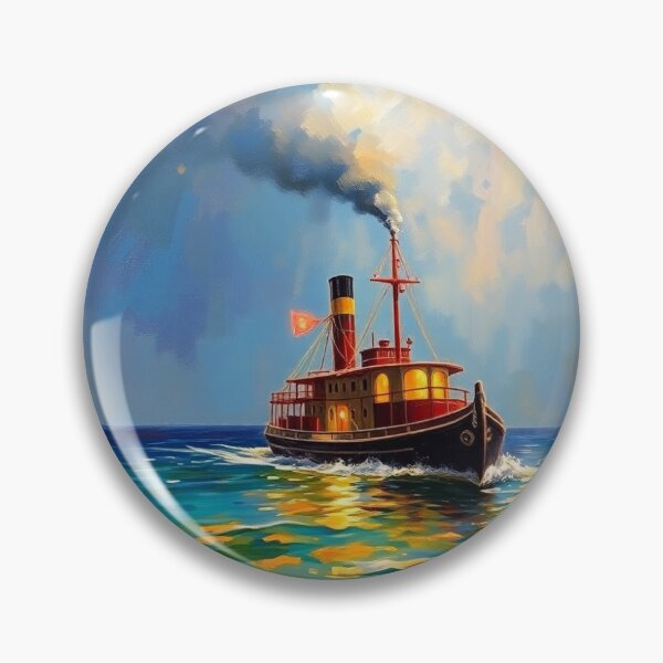 Item preview, A steamer on the Coral Sea. designed and sold by oldMastersofart.