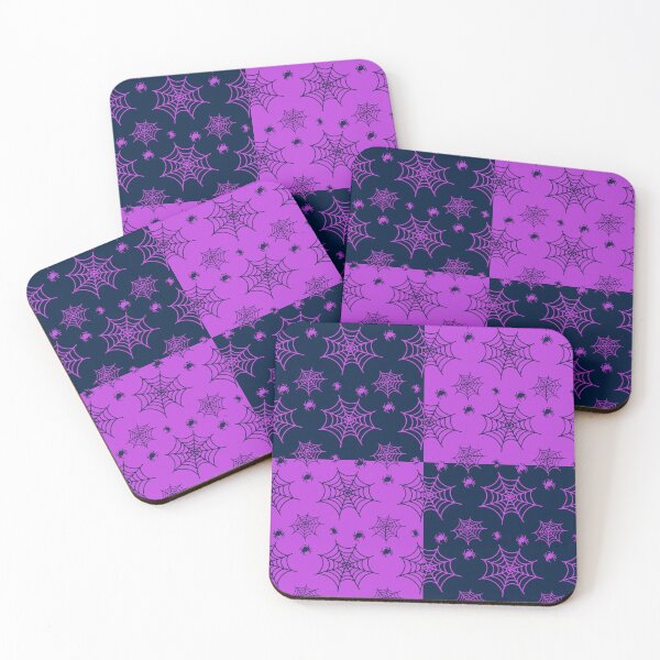 Item preview, Dark blue and violet interchange web pattern designed and sold by serenebookworm.