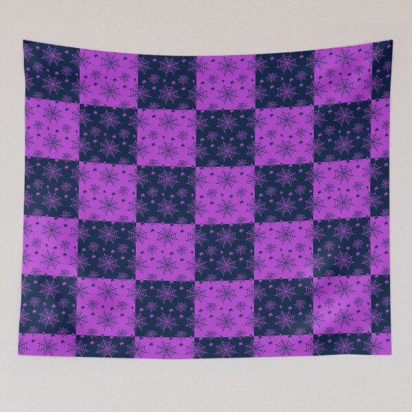 Item preview, Dark blue and violet interchange web pattern designed and sold by serenebookworm.