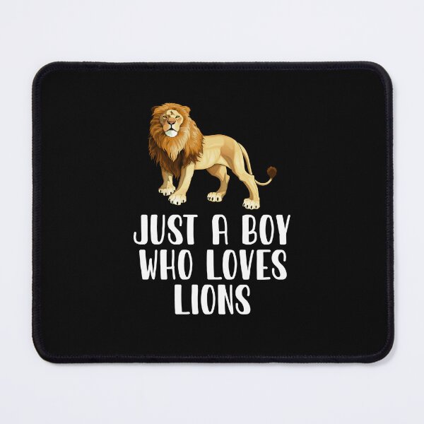 Item preview, Just A Boy Who Loves Lions designed and sold by CosmoKitsch.